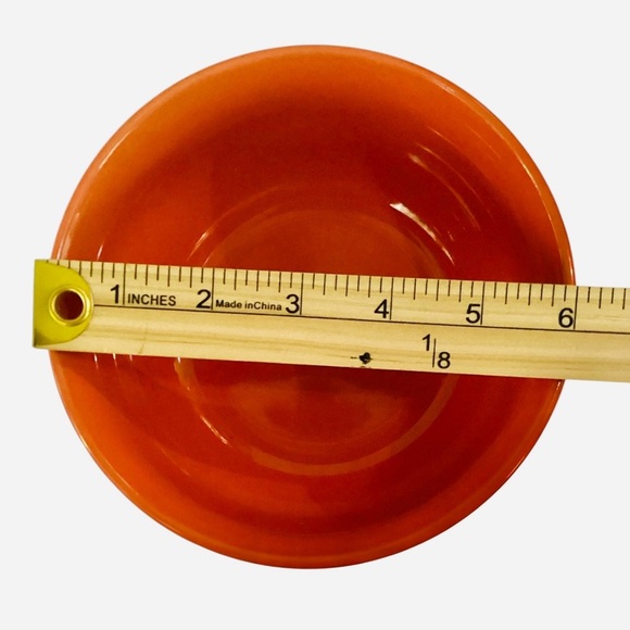 Royal Norfolk Cereal Salad Soup 6” Bowl Orange Stoneware Dish - Picture 2 of 5